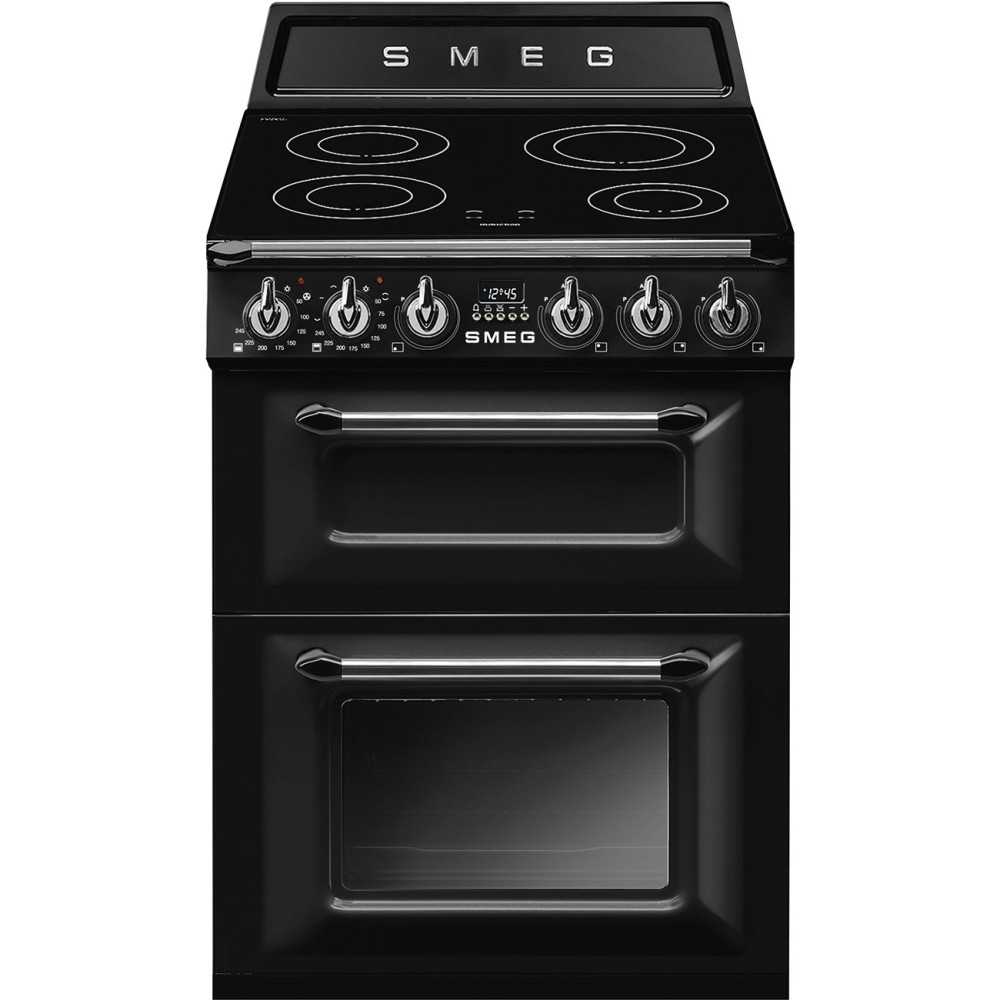 Smeg VICTORIA TR62IBL2 fekete ezüst 60 cm széles professzionális