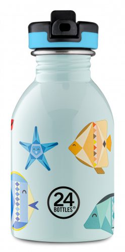 24BOTTLES URBAN 8051513920875 SEA FRIENDS színes tengeri állat mintás mini kulacs