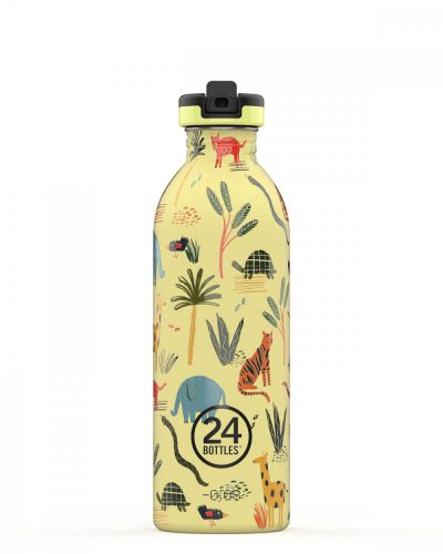 24BOTTLES URBAN 8051513920899 JUNGLE FRIENDS színes egzotikus állat mintás kulacs