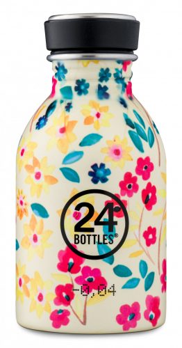 24BOTTLES URBAN 8051513923845 PETIT JARDIN sárga virág mintás mini kulacs