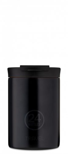 TRAVEL TUMBLER stone tuxedo black 3,5dl-es rozsdamentes acél kávé termosz