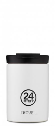 24BOTTLES TRAVEL TUMBLER 8051513925405 ICE WHITE fehér kávé termosz