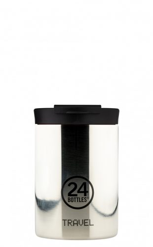 24BOTTLES TRAVEL TUMBLER 8051513929977 MIRROR STEEL ezüst tökröződő felületű kávé termosz