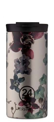 24BOTTLES TRAVEL TUMBLER 8051513930010 VIRTUE bézs virág mintás kávé termosz