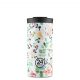 24BOTTLES TRAVEL TUMBLER 8059388261710 LITTLE BUDS színes virág mintás kávé termosz