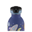 24BOTTLES Kids Urban 250ml rozsdamentes acél kulacs szívószálas kupakkal, Space Friends