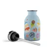 24BOTTLES Kids Urban 250ml rozsdamentes acél kulacs szívószálas kupakkal, Sweet Friends