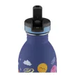 24BOTTLES Kids Urban 500ml rozsdamentes acél kulacs szívószálas kupakkal, Space Friends