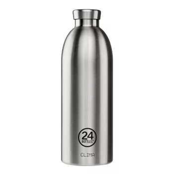   24BOTTLES Clima 850ml rozsdamentes acél termosz, Brushed Steel