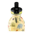 24BOTTLES Kids Urban 500ml rozsdamentes acél kulacs szívószálas kupakkal, Jungle Friends