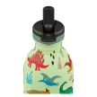 24BOTTLES Kids Urban 250ml rozsdamentes acél kulacs szívószálas kupakkal, Jurassic Friends