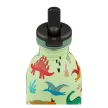 24BOTTLES Kids Urban 500ml rozsdamentes acél kulacs szívószálas kupakkal, Jurassic Friends
