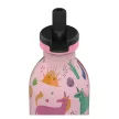 24BOTTLES Kids Urban 250ml rozsdamentes acél kulacs szívószálas kupakkal, Magic Friends