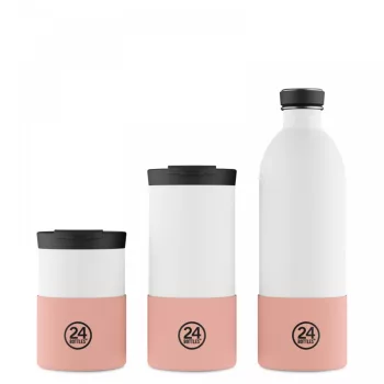 24BOTTLES palack védő, Light Pink - közepes