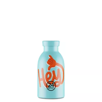 24BOTTLES Clima 330ml rozsdamentes acél termosz, Hey! Blue