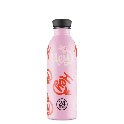 24BOTTLES Urban 500ml rozsdamentes acél kulacs, Hey! Pink