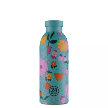   24BOTTLES Clima 500ml rozsdamentes acél termosz, Bloom Bloom Green
