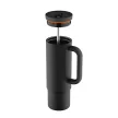 24BOTTLES Straw Cup 800ml rozsdamentes acél bögre szívószállal, Tuxedo Black