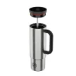 24BOTTLES Straw Cup 800ml rozsdamentes acél bögre szívószállal, Brushed Steel