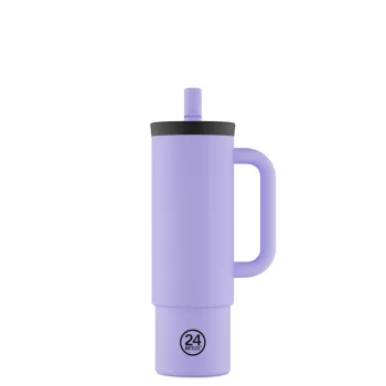   24BOTTLES Straw Cup 800ml rozsdamentes acél bögre szívószállal, Erica
