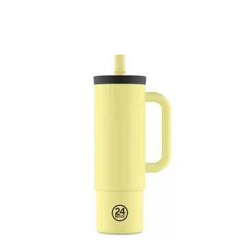   24BOTTLES Straw Cup 800ml rozsdamentes acél bögre szívószállal, Citrus