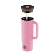 24BOTTLES Straw Cup 800ml rozsdamentes acél bögre szívószállal, Flamingo