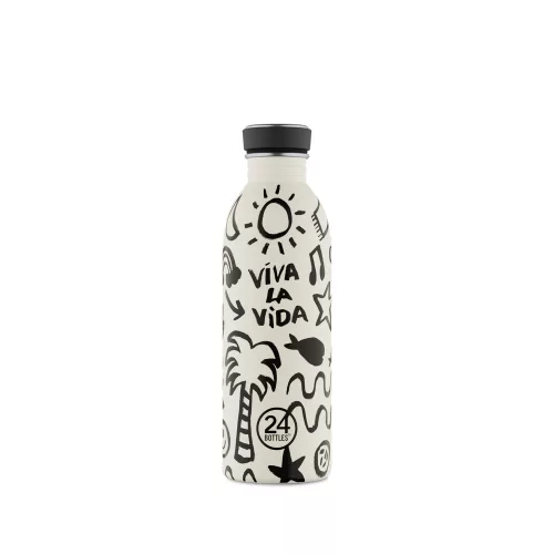 24BOTTLES Urban 500ml rozsdamentes acél kulacs, Viva la Vida