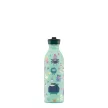 24BOTTLES Kids Urban 500ml rozsdamentes acél kulacs szívószálas kupakkal, Spooky Friends