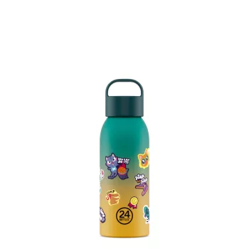   24BOTTLES Young Clima 500ml rozsdamentes acél termosz szívószálas kupakkal, Skibidi Squad