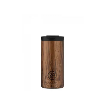   24BOTTLES Travel Tumbler 600ml rozsdamentes acél bögre, SEQUOIA WOOD
