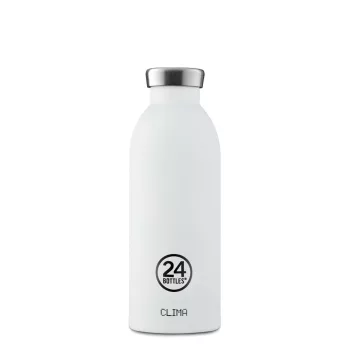 24BOTTLES Clima 500ml rozsdamentes acél termosz, ICE WHITE