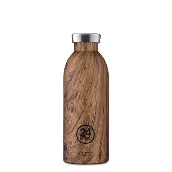   24BOTTLES Clima 500ml rozsdamentes acél termosz, SEQUOIA WOOD