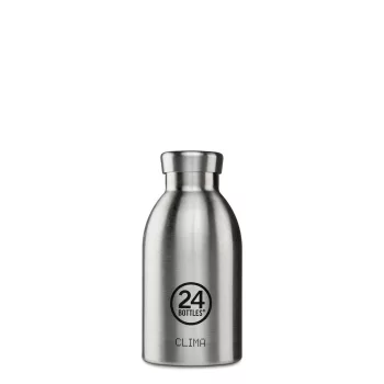   24BOTTLES Clima 330ml rozsdamentes acél termosz, Brushed Steel