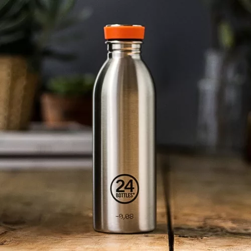 24BOTTLES Urban 1000ml rozsdamentes acél kulacs, Brushed Steel