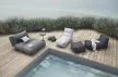 BLOMUS STAY Lounger 62000 szürke kültéri vízhatlan babzsák fekvőfotel
