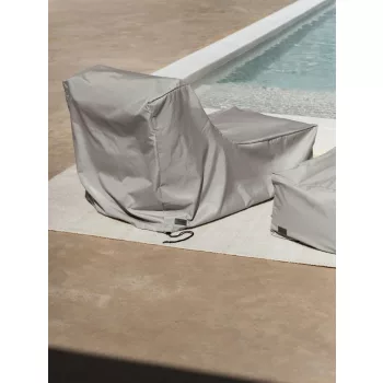 BLOMUS STAY Pouf 62035 szürke levehető védőhuzat babzsák puffhoz