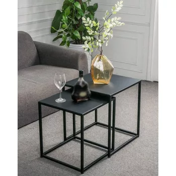 BLOMUS FERA 65750 fekete 2 db-os lerakóasztal szett