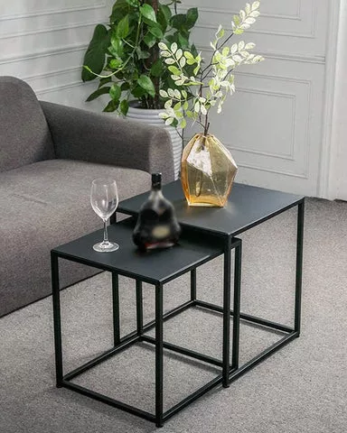 BLOMUS FERA 65750 fekete 2 db-os lerakóasztal szett