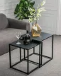 BLOMUS FERA 65985 antracit 2 db-os lerakóasztal szett