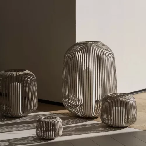 BLOMUS LITO 66152 barnásszürke gyertyatartó lámpás