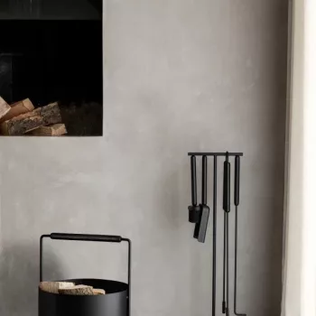 BLOMUS ASHI 66154 fekete 5 részes kandalló szerszám szett