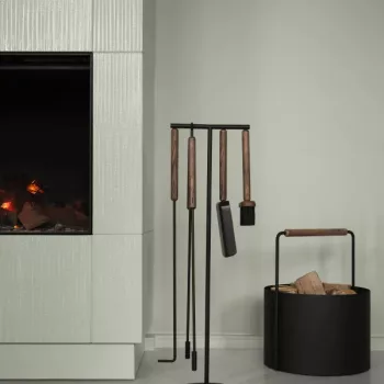 BLOMUS ASHI 66155 barna-fekete 5 részes kandalló szerszám szett