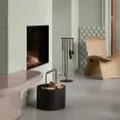 BLOMUS ASHI 66165 barna-fekete tűzifa tároló edény