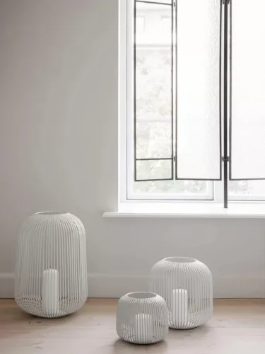 BLOMUS LITO 66203 fehér gyertyatartó lámpás