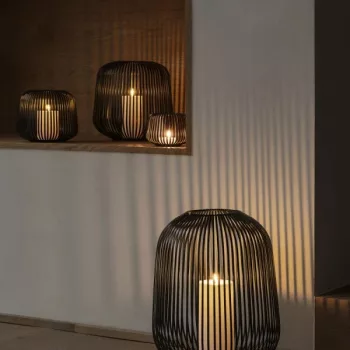 BLOMUS LITO 66210 Fekete gyertyatartó lámpás