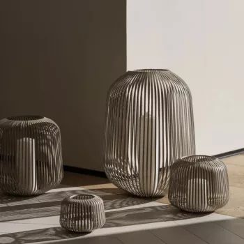 BLOMUS LITO 66212 barnásszürke gyertyatartó lámpás