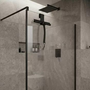 BLOMUS VIPO 66314 fekete zuhanyüvegre akasztó páralehúzó squeegee