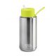 FRANK GREEN CERAMIC BOTTLE B05S09C08-22-22-30 Silver-neon yellow termosz fém szívószálas sport kupa