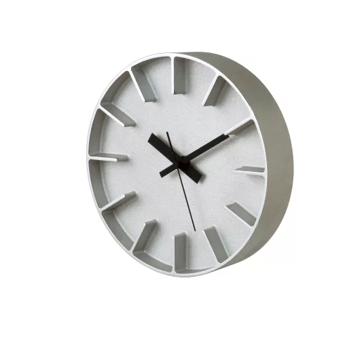 LEMNOS EDGE SEIKO AZ-0116-AL szürke hangtalan falióra