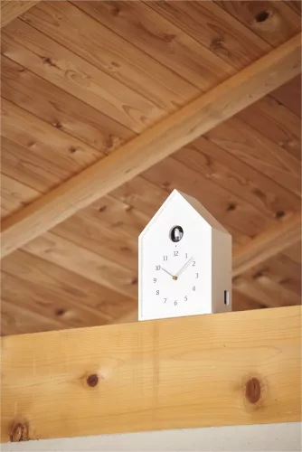 LEMNOS BIRDHOUSE NY16-12-WH fehér kakukkos óra